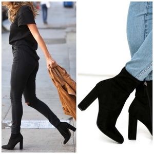 Steve Madden Black Sock Bootie